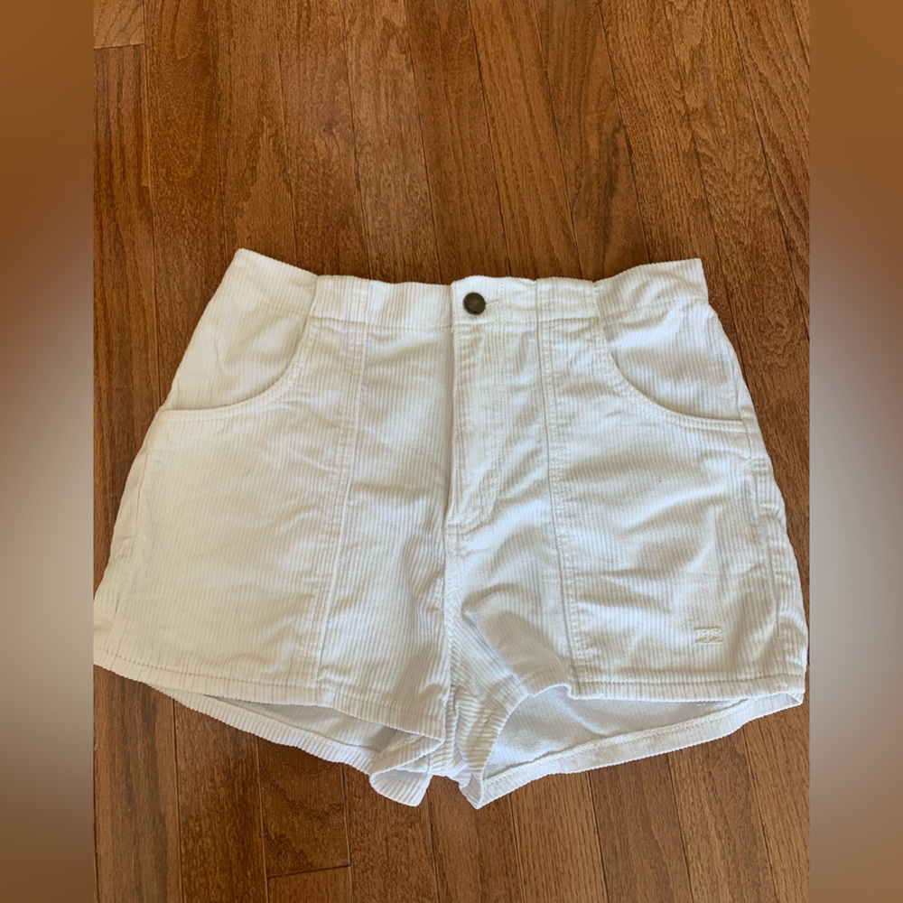 Billabong Cream High Waisted Corduroy Shorts